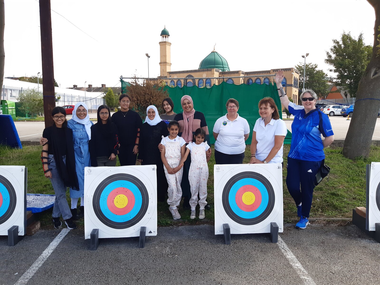 Summer archery have-a-go-day in Stoke City Central Mosque