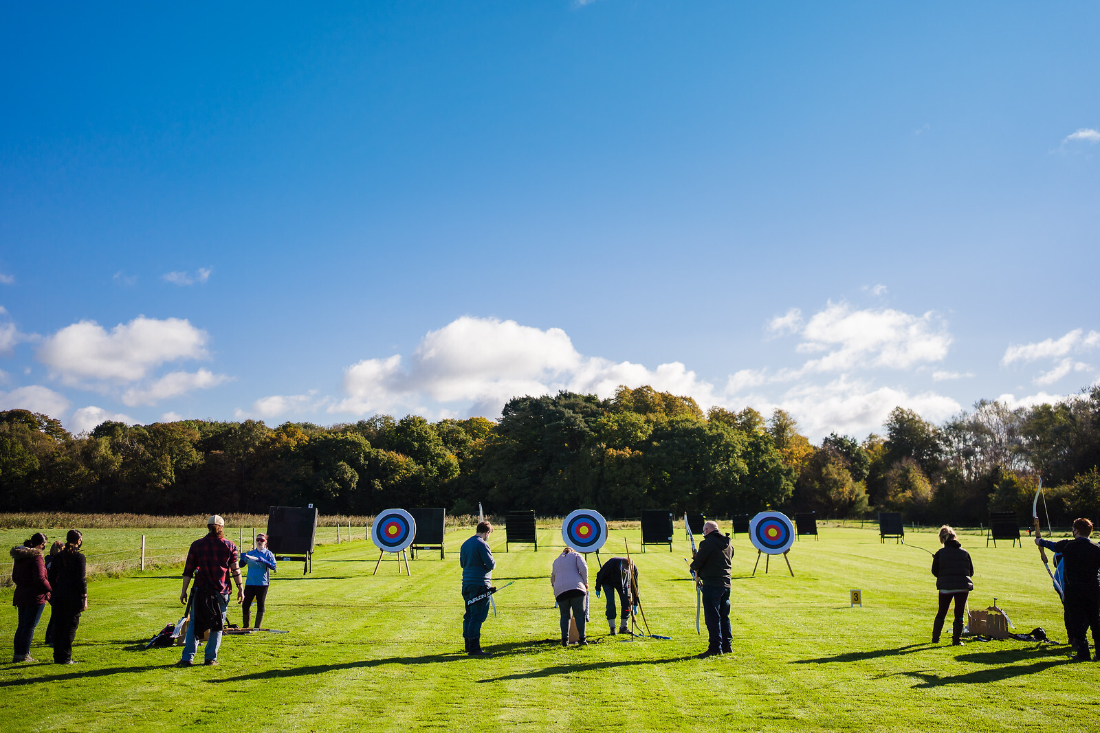 Archers on a sunny range