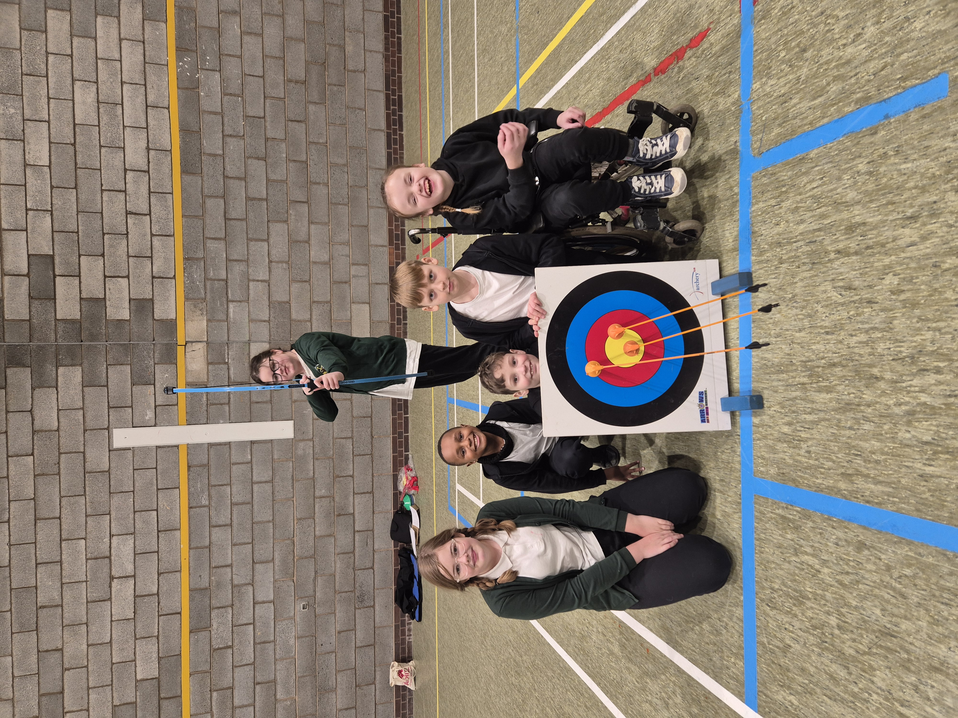 Children at the Archery Day