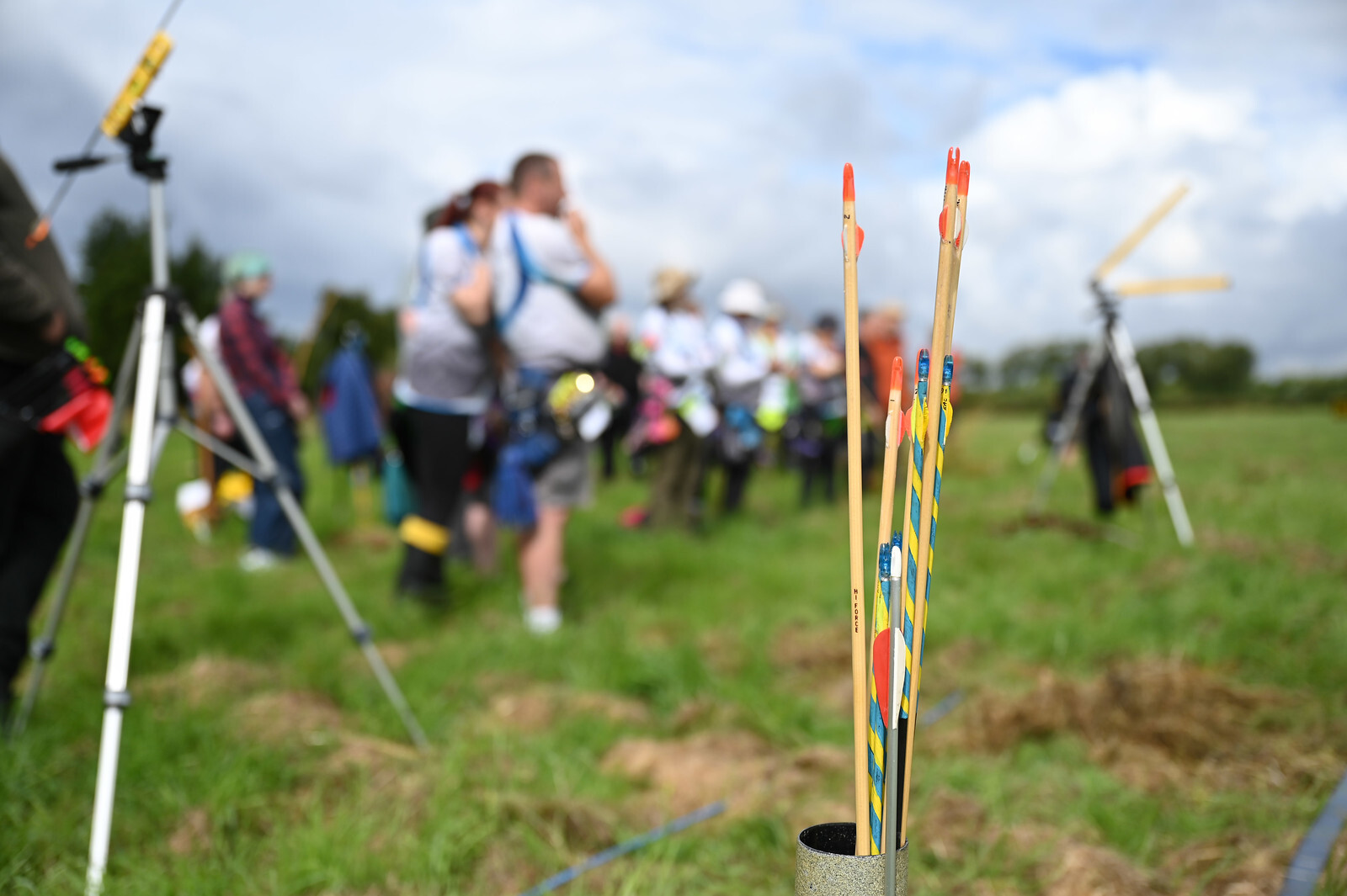 Flight arrows with archers