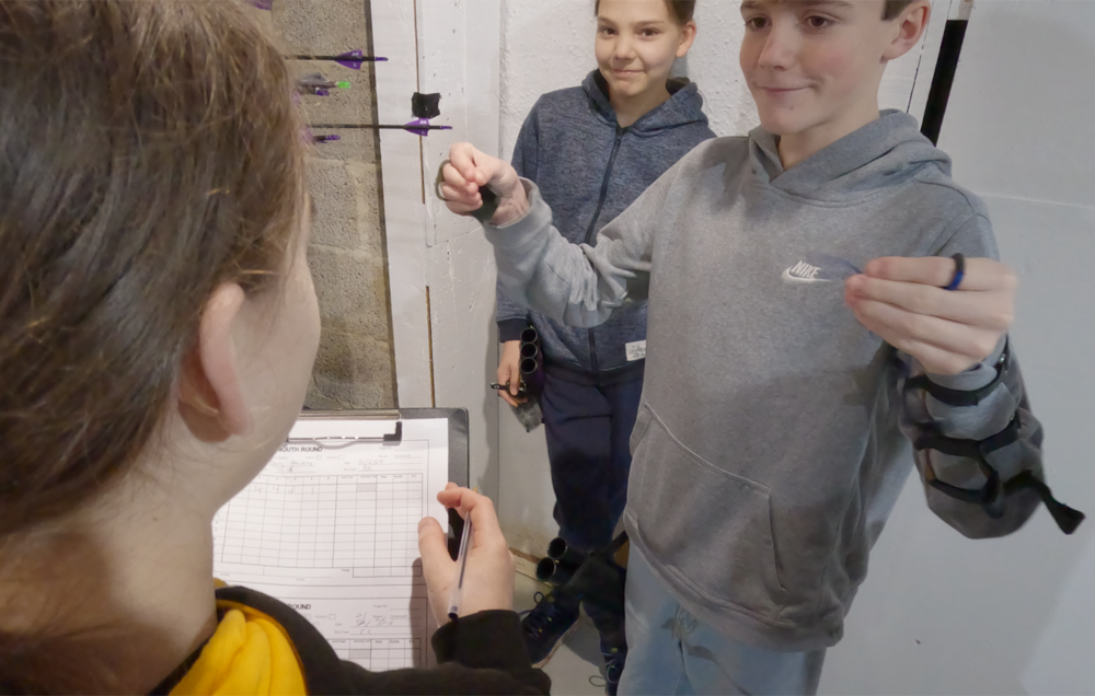 Young archer using BSL