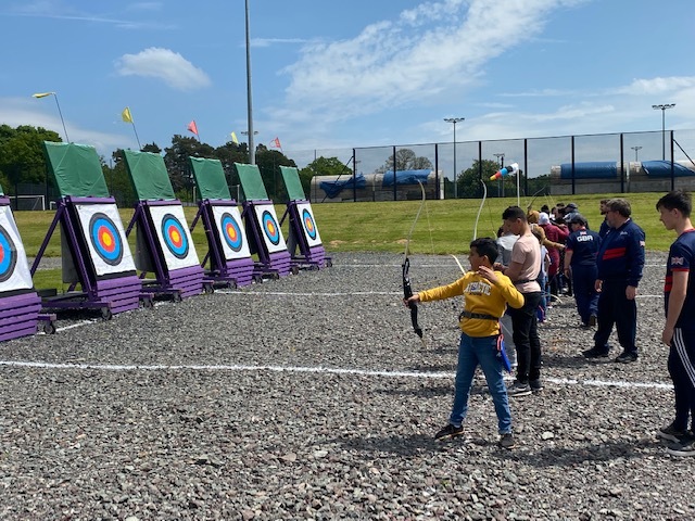 Children on the shooting line