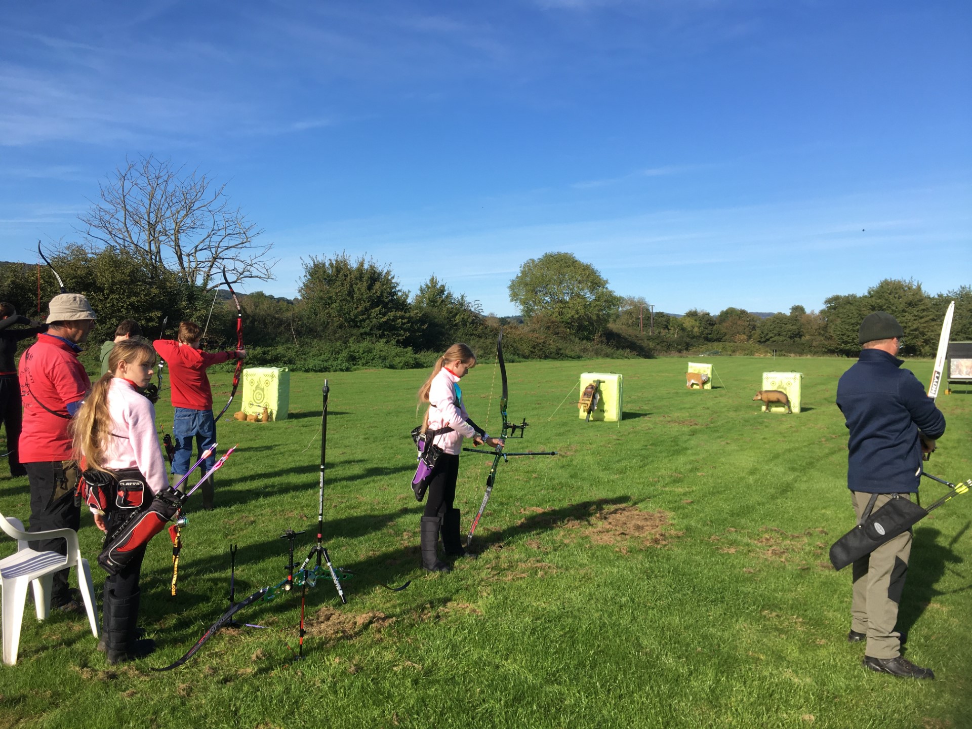 Archers shooting at Field and 3D targets 