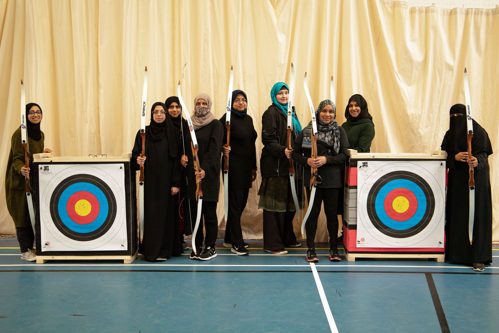 Muslim women on an instructor course run through Project Rimaya