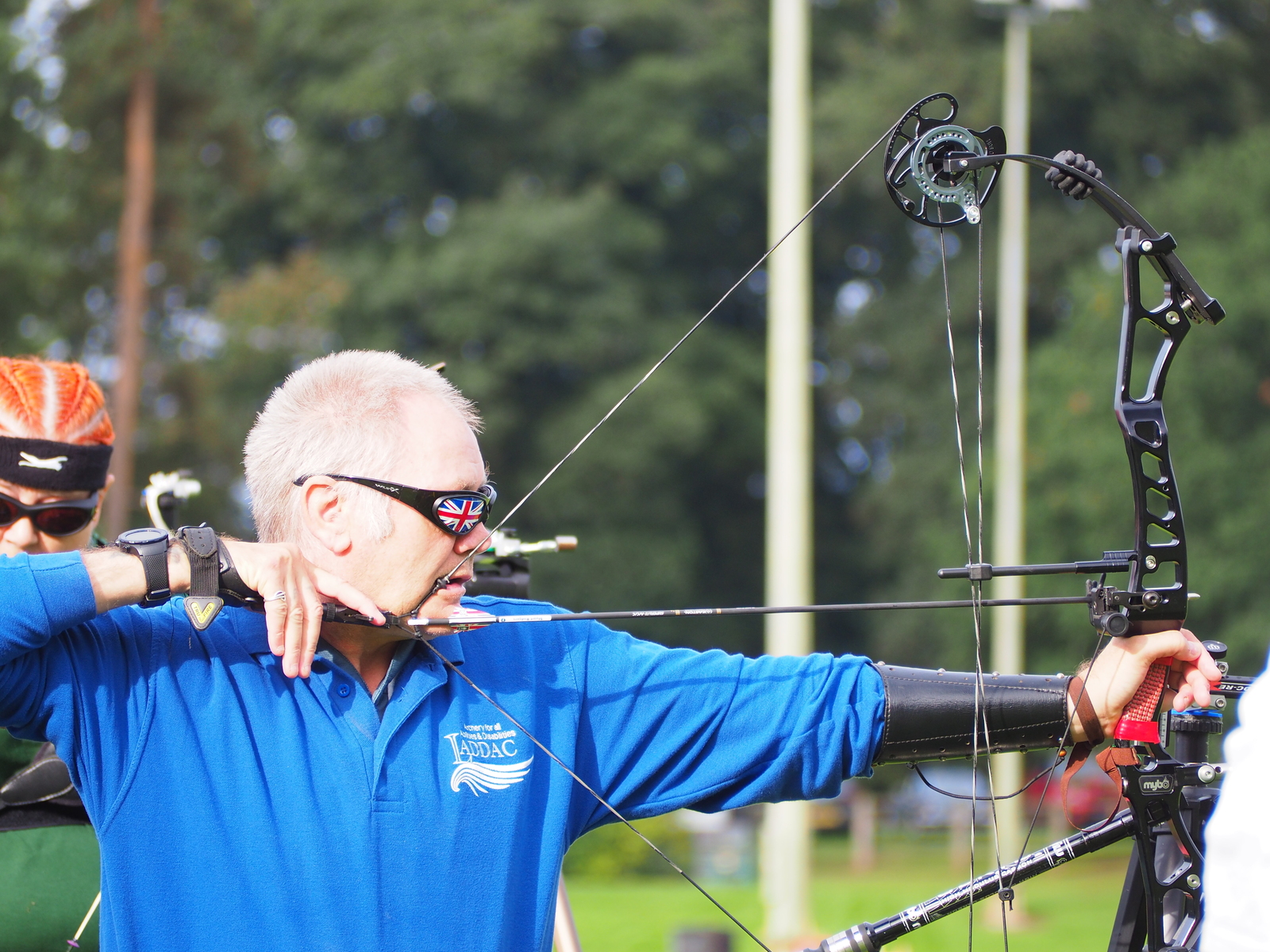 A visually impaired archer